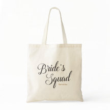 Bride's Squad Bridesmaid Bachelorette Tote