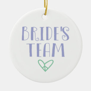 Bride's Team Ceramic Tree Decoration