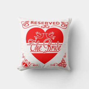 Bride's Wedding Cushion. Reserved for the Bride. Cushion