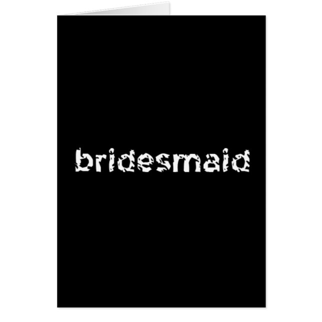 Bridesmaid (Front)