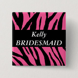 Bridesmaid 15 Cm Square Badge