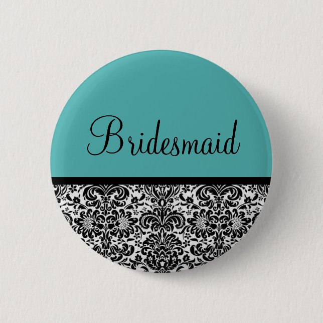 Bridesmaid 6 Cm Round Badge (Front)