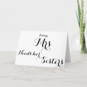 Bridesmaid ask card