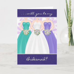 BRIDESMAID ATTENDANT INVITATION BY BRIDE