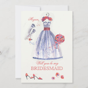 Bridesmaid Attire Card
