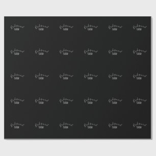 Bridesmaid bachelorette party add name modern  wrapping paper
