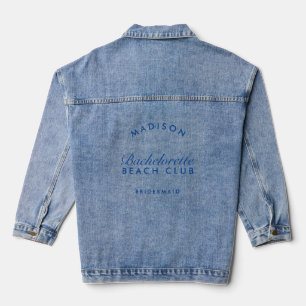 Bridesmaid Bachelorette Party Bridal Wedding Denim Jacket
