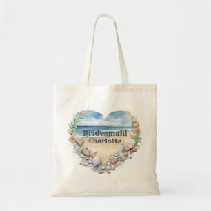Bridesmaid Beach Wedding Tote Bag