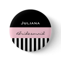 Bridesmaid BLACK STRIPES with PINK V01