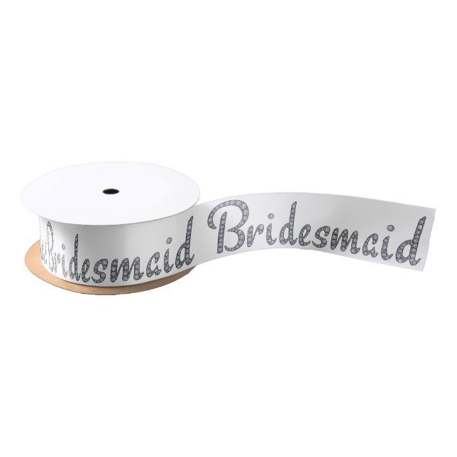 Bridesmaid bling ribbon satin ribbon (Spool)