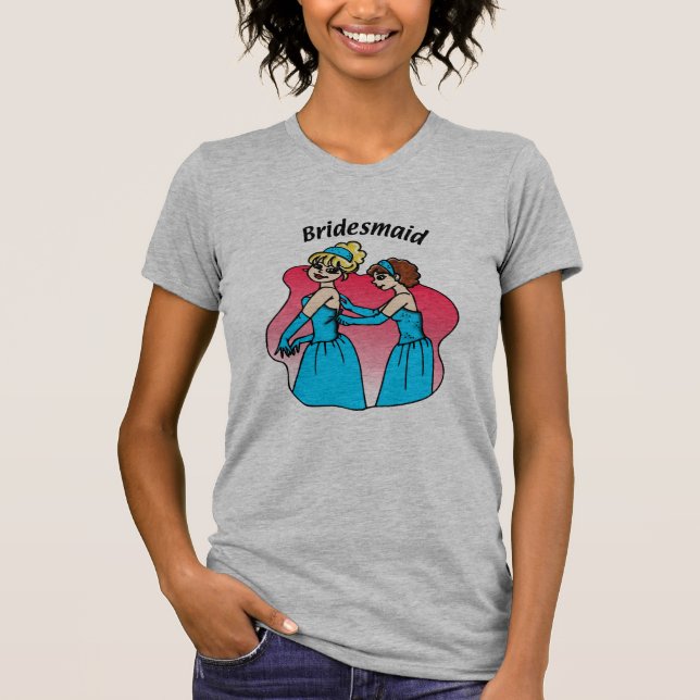 Bridesmaid (Blue) T-Shirt (Front)