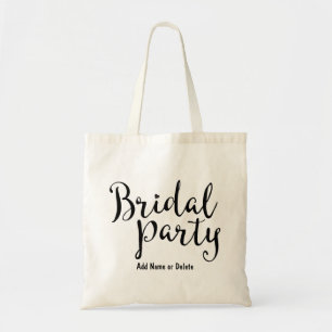Bridesmaid Bridal Party Budget Canvas Tote Bag