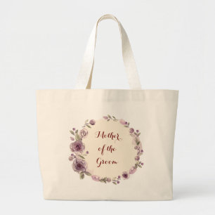 Bridesmaid Bride Mother Groom Flower Girl Large Tote Bag