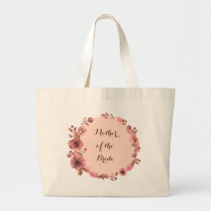 Bridesmaid Bride Mother Groom Flower Girl Large Tote Bag