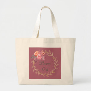 Bridesmaid Bride Mother of the Bride Groom Large Tote Bag