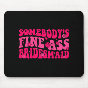 Bridesmaid Bride Squad Bridal Shower Groovy Bachel Mouse Mat