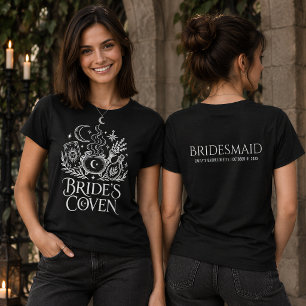 Bridesmaid Bride's Coven Witch Bachelorette Black T-Shirt
