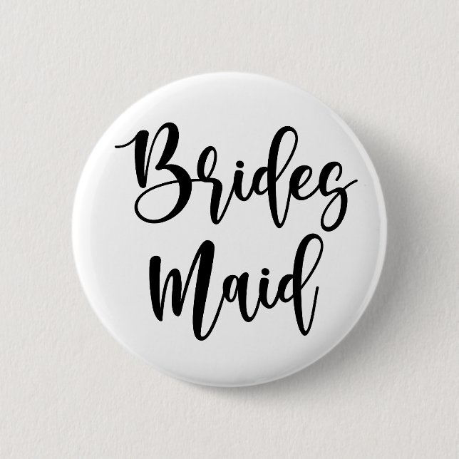 Bridesmaid Button (Front)