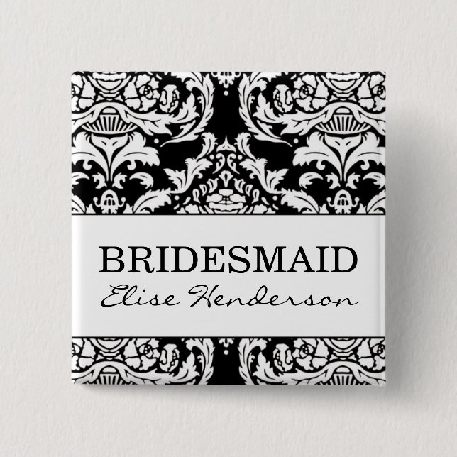 Bridesmaid Button (Front)
