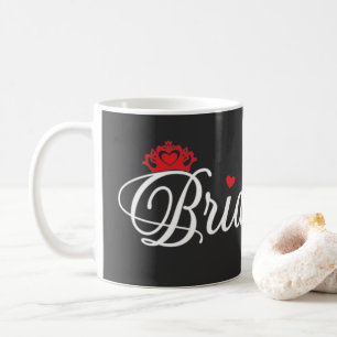 Bridesmaid button coffee mug