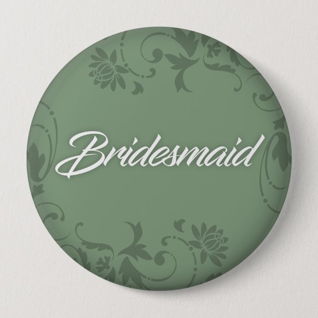 Bridesmaid Button for Tote (Front)