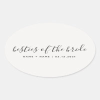 Bridesmaid Calligraphy Besties of the Bride 