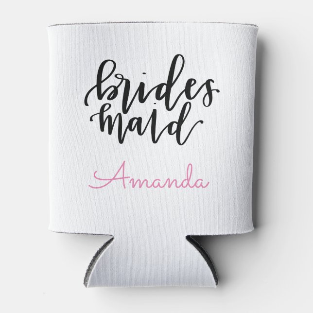 Bridesmaid Can Cooler - Personalise Name (Front)