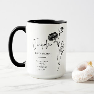 Bridesmaid Chrysanthemum (NOV) Birth Flower Gift Mug