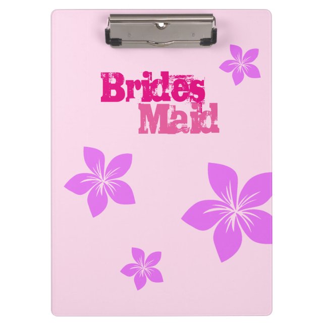Bridesmaid Clipboard (Front)