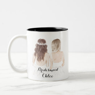 bridesmaid custom mug
