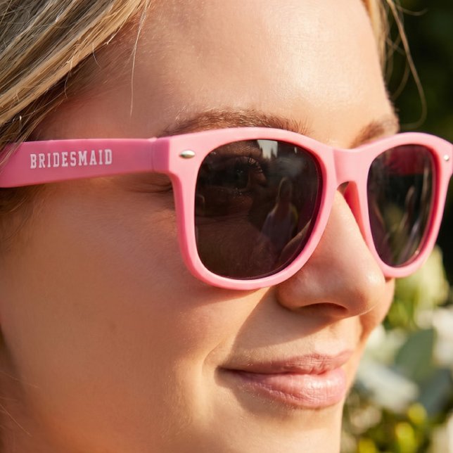 Bridesmaid Custom Name Wedding Party Sunglasses (Creator Uploaded)