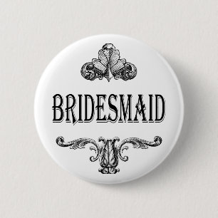 bridesmaid customisable colour button