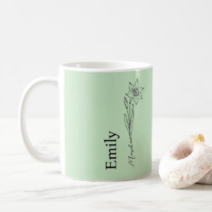 Bridesmaid Daffodil March Birth Month Flower  Coffee Mug