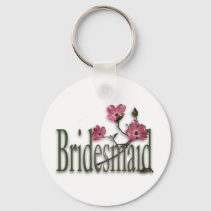 Bridesmaid/ Dogwood Wedding Key Ring