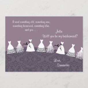Bridesmaid Dresses Invitation