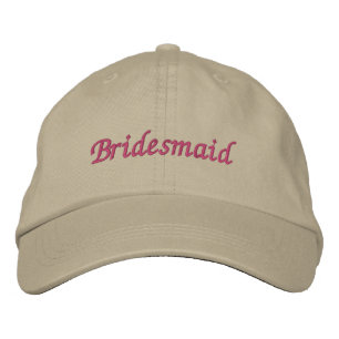 Bridesmaid  embroidered hat