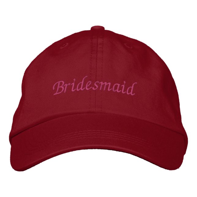 Bridesmaid  embroidered hat (Front)