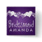 Bridesmaid Favour Grunge Hearts Purple