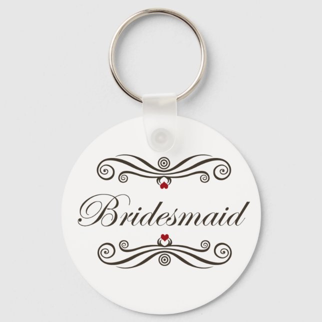Bridesmaid Favours Key Ring (Front)