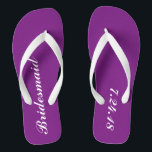 Bridesmaid Flip Flops<br><div class="desc">Want a fun and useful gift for your bridesmaids? How about some flip flops. Customise the date to your special day and make them feel special. These would be perfect to wear while everyone is getting their hair and makeup done and for the reception to dance the night away without...</div>