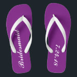 Bridesmaid Flip Flops<br><div class="desc">Want a fun and useful gift for your bridesmaids? How about some flip flops. Customise the date to your special day and make them feel special. These would be perfect to wear while everyone is getting their hair and makeup done and for the reception to dance the night away without...</div>