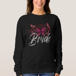 Bridesmaid Floral Wreath Bridal Shower Wedding Bri Sweatshirt