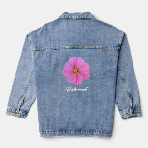 Bridesmaid Flower Denim Jacket