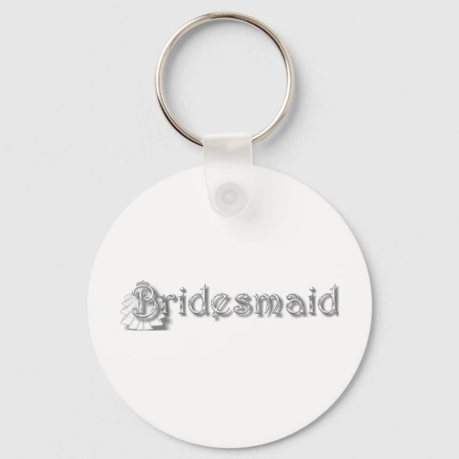 ♥ Bridesmaid  ♥Fun for Bachlorette Party, Shower♥ Key Ring (Front)