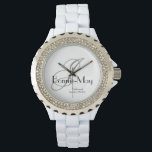 Bridesmaid Gift Chic Monogram Casual Cool Sporty  Watch<br><div class="desc">Wedding Party Gifts Bridesmaid Gift Chic Monogram Casual Cool Sporty Watch. Click personalise this template to customise it with your monogram initial, the first name and the marriage date quickly and easily. Bridesmaid Gift Chic Monogram Casual Cool Sporty Watch, is part of the Bridesmaid Gift Collection in this store. 30...</div>