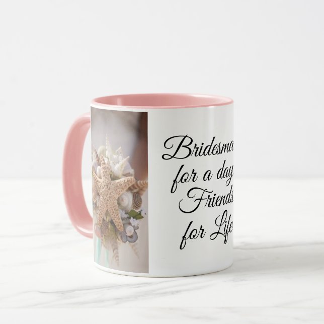 Bridesmaid gift coffee cup (Front Left)