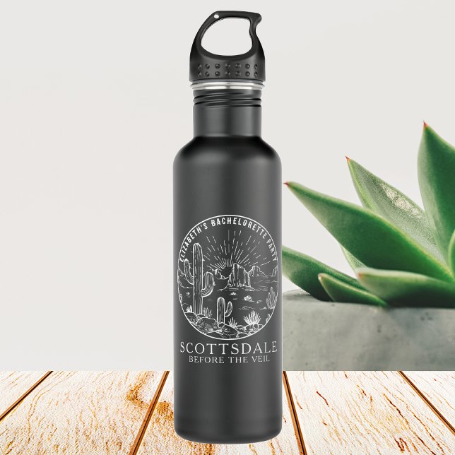 Bridesmaid Gift Custom Arizona Bachelorette Party 710 Ml Water Bottle (Creator Uploaded)