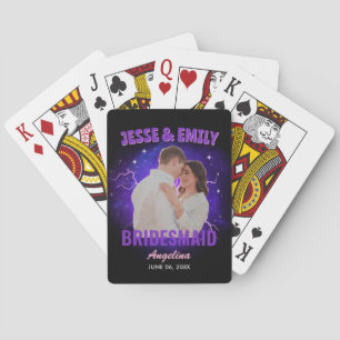 Bridesmaid Gift Custom Photo Vintage Bootleg Rap Playing Cards