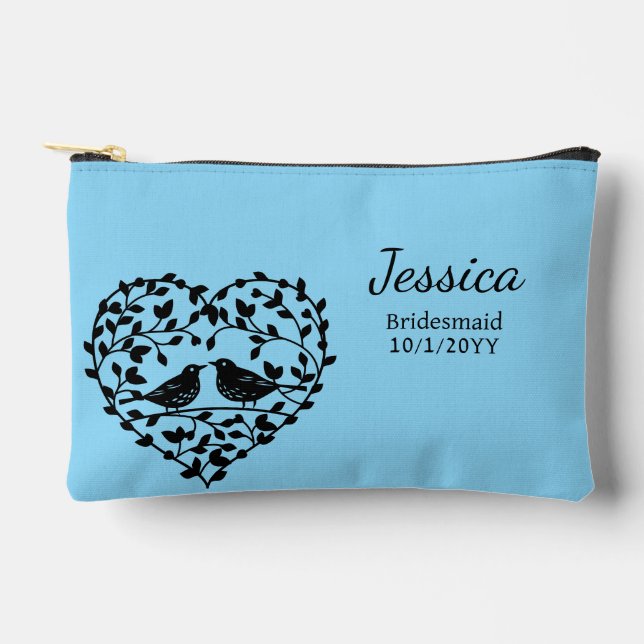 Bridesmaid Gift Personalise Accessory Pouch (Front)
