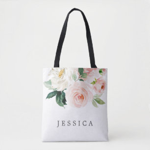 Bridesmaid Gift Personalised Tote Bag Blush